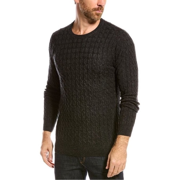 Scott & Scott London Other - Scott & Scott London Wool & Cashmere-Blend Crewneck Sweater Size L Cable Knit